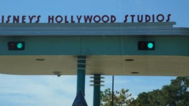 Disney’s Hollywood Studios parking lot entrance sign