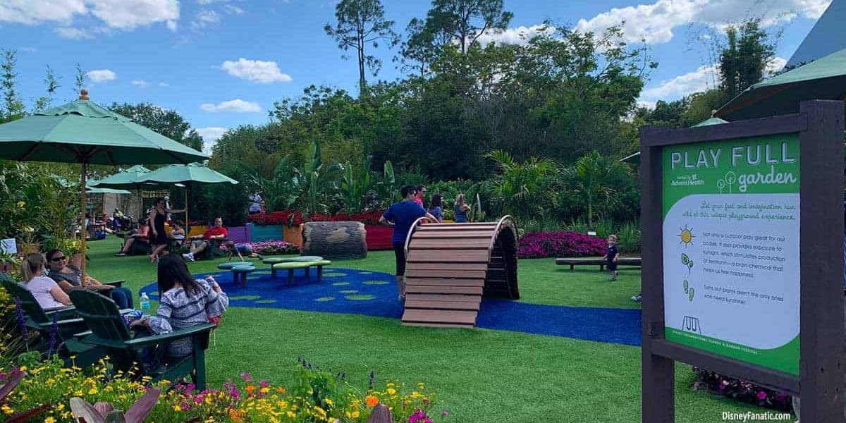 The EPCOT playground during the International Flower & Garden Festival