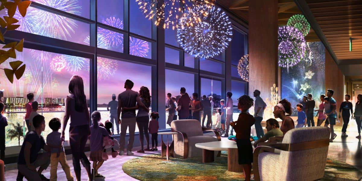 fireworks lounge at disney's lakeshore lodge concept art