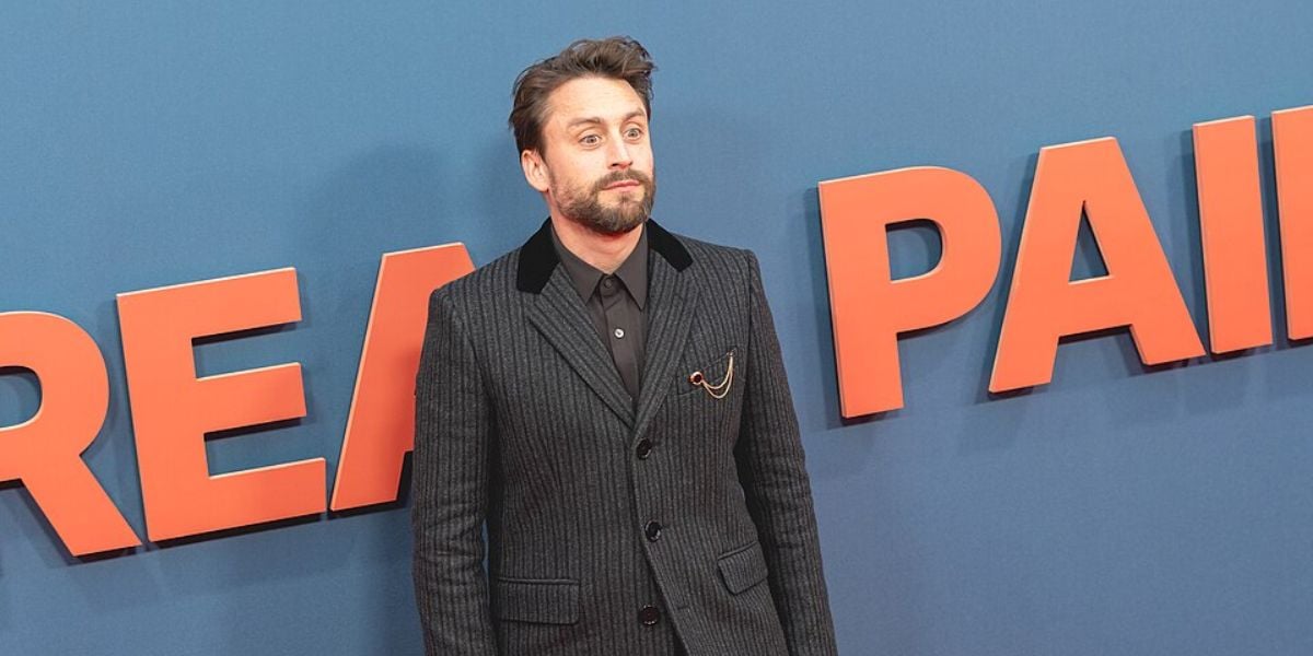 Kieran Culkin on the red carpet at a premiere.