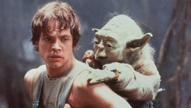 Luke Skywalker and Yoda in 'Star Wars'