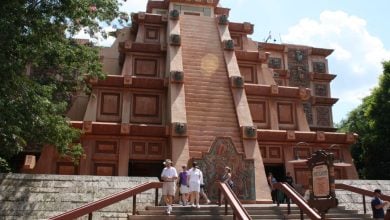 The pyramid in the Mexico World Showcase Pavilion at EPCOT
