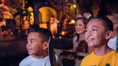 guests ride pirates of the caribbean ride in magic kingdom disney world