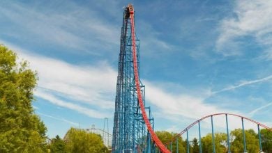 The Ride of Steel at Six Flags Darien Lake