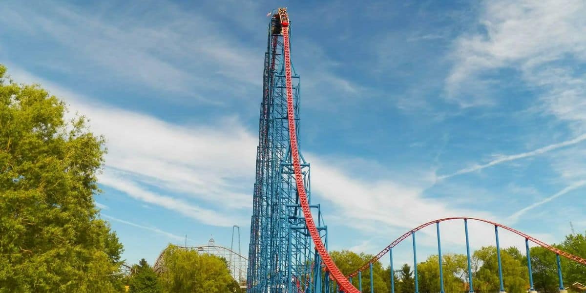 The Ride of Steel at Six Flags Darien Lake