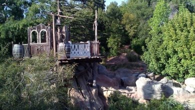 A lookout at Pirate's Lair on Tom Sawyer Island at Disneyland