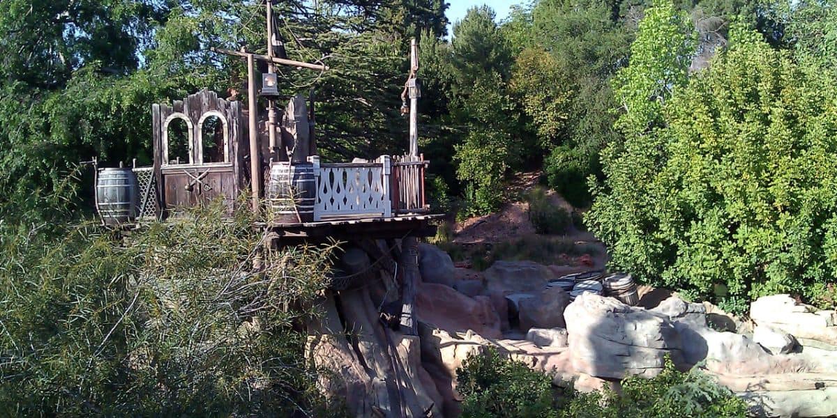 A lookout at Pirate's Lair on Tom Sawyer Island at Disneyland