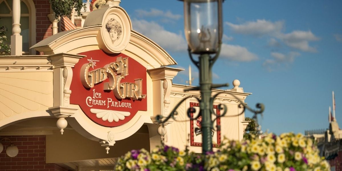 The Gibson Girl Ice Cream Parlour sign