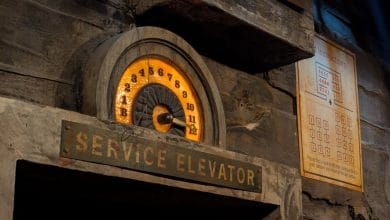 Service elevator dial on the Twilight Zone Tower of Terror