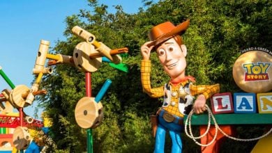 entrance to toy story land in disney world's hollywood studios park