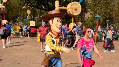 Sheriff Woody in Toy Story Land at Disney’s Hollywood Studios.