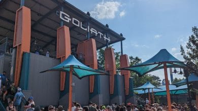Goliath queue at Six Flags Over Georgia.