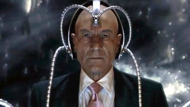 patrick stewart as professor x in x-men movie