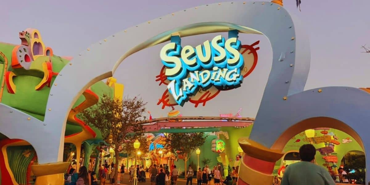 entrance to Seuss Landing in Islands of Adventure at Universal Orlando Resort
