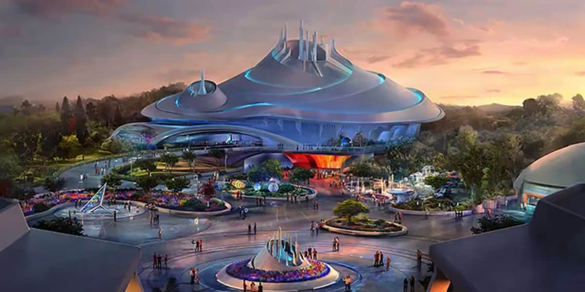 concept art of tokyo disneyland's space mountain earthrise